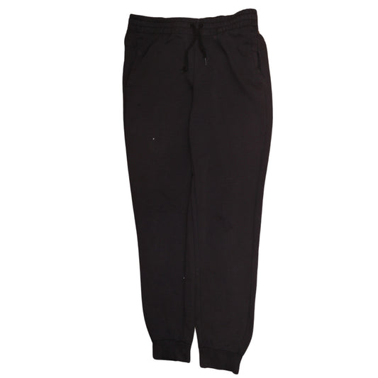 Adidas Womens Black Jogger Trousers Size 12-14 Cotton Blend