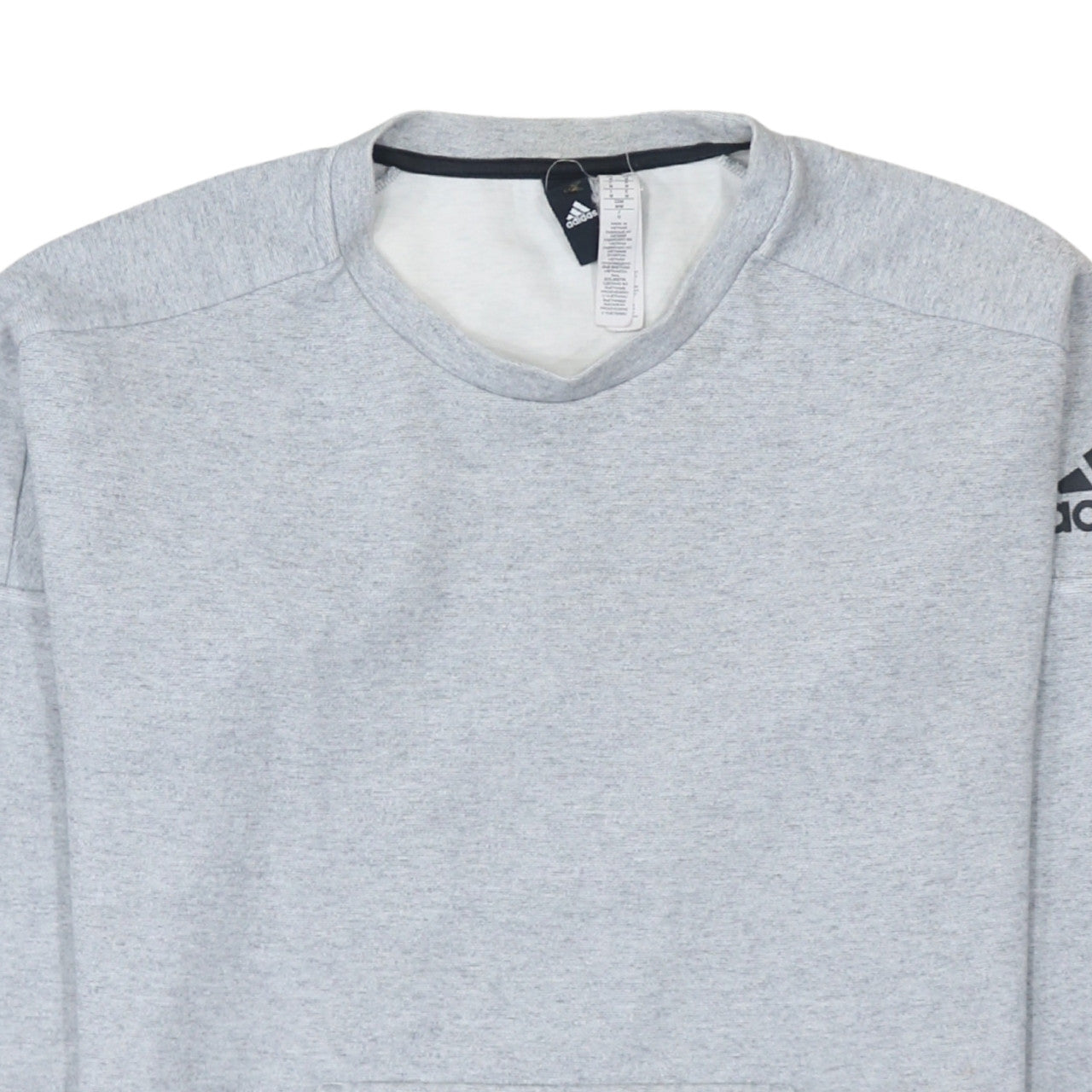 Additional view of Adidas Men's Grey Crew Neck Pullover Sweatshirt M Regular Fit