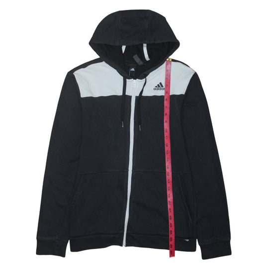 Adidas Men's Black Full Zip Hoodie Small Sports Fleece