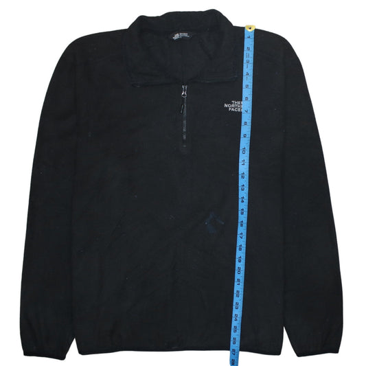 The North Face Mens Black Fleece 1/2 Zip Pullover Sweatshirt L
