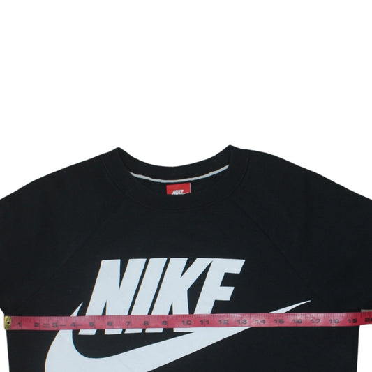 Nike Men's Black Small Pullover Crew Neck Graphic Sweatshirt