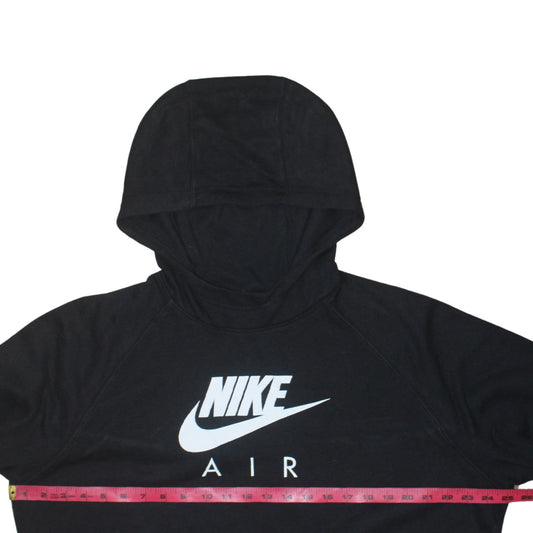 Nike Women’s Black XL Pullover Hoodie Air Logo Raglan Sleeve