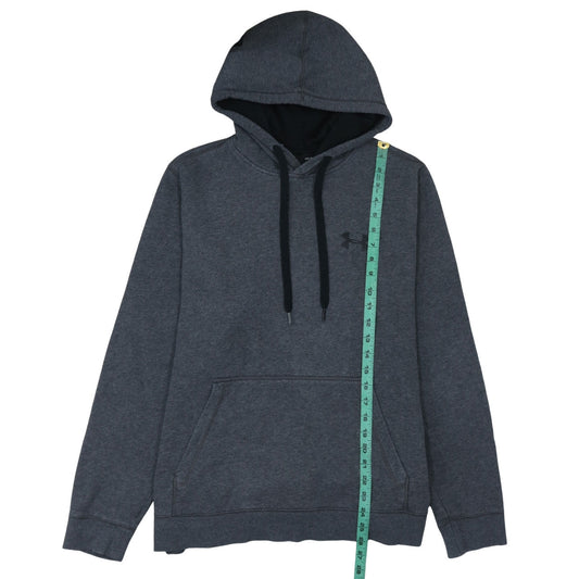 Under Armour Mens Grey Pullover Hoodie Size L Athletic ColdGear