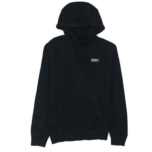 FILA Men's Black Pullover Hoodie Size S Regular Fit Fleece
