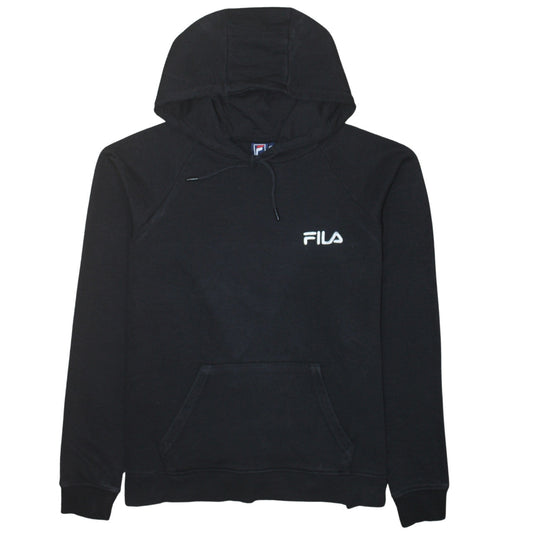 Fila Men’s Black Pullover Hoodie XL Regular Fit Cotton Blend