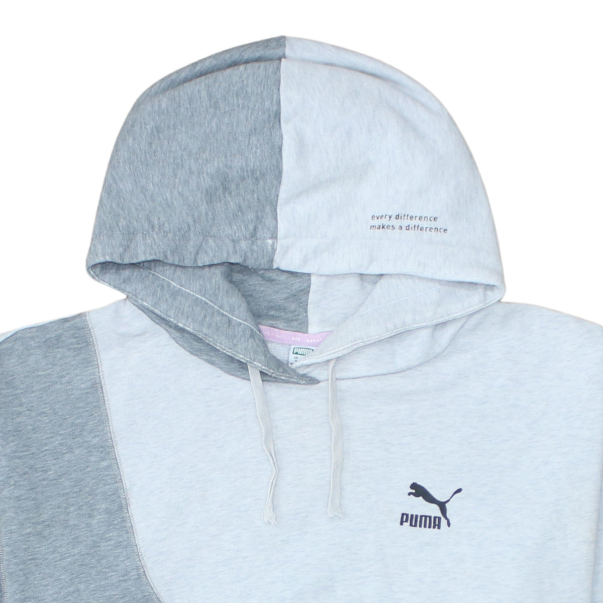 Additional view of Puma Women's Grey Colourblock Pullover Hoodie, size S
