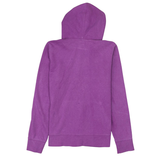 The North Face Womens Purple Pullover Hoodie Medium Fleece Logo