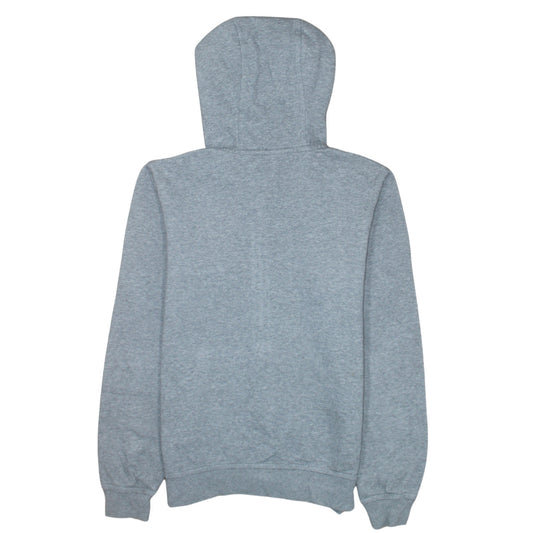 Nike Men's Grey Full Zip Hoodie S Sports Logo Sweatshirt