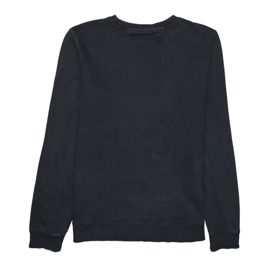 Tommy Hilfiger Men's Black Cotton Crew Neck Sweatshirt M