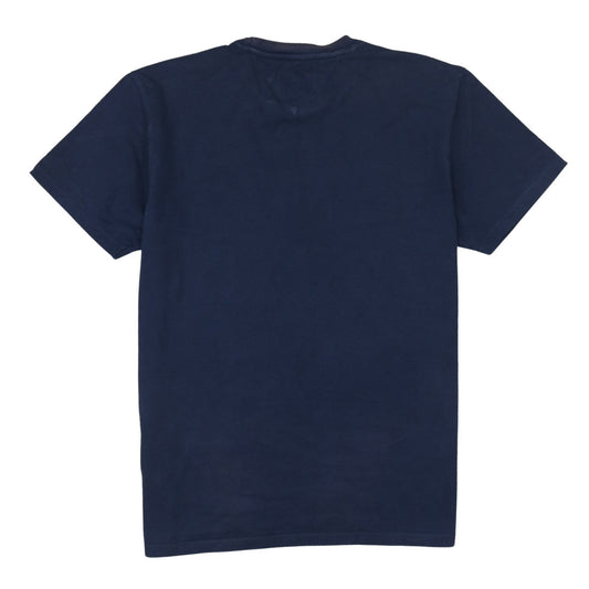 Tommy Jeans Men's Blue Crew Neck Regular Fit Cotton T-Shirt M