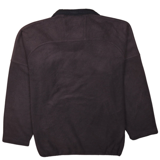 Champion Men's Grey Fleece 1/4 Zip Pullover Sweatshirt L