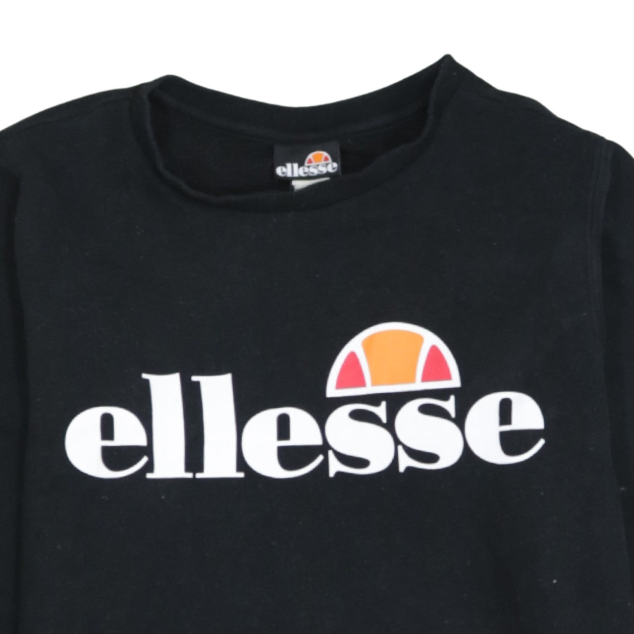 Additional view of Ellesse boys’ black 13-14 years pullover sweatshirt crew neck logo print