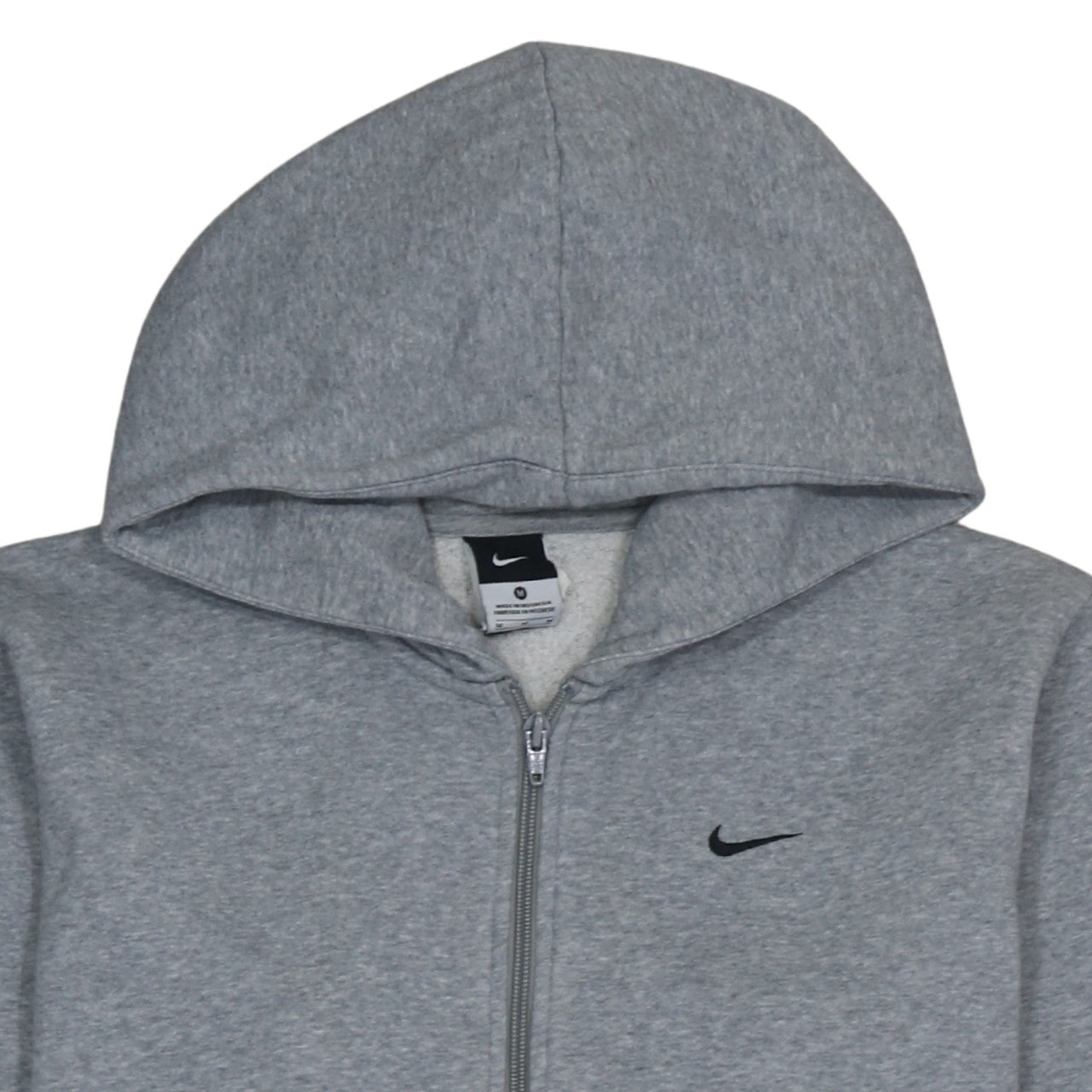 Nike Men's Grey Full Zip Hoodie Size M Fleece Sportswear