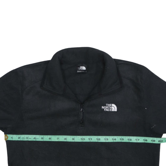 The North Face Men's Black Fleece 1/4 Zip Pullover Sweatshirt Size S