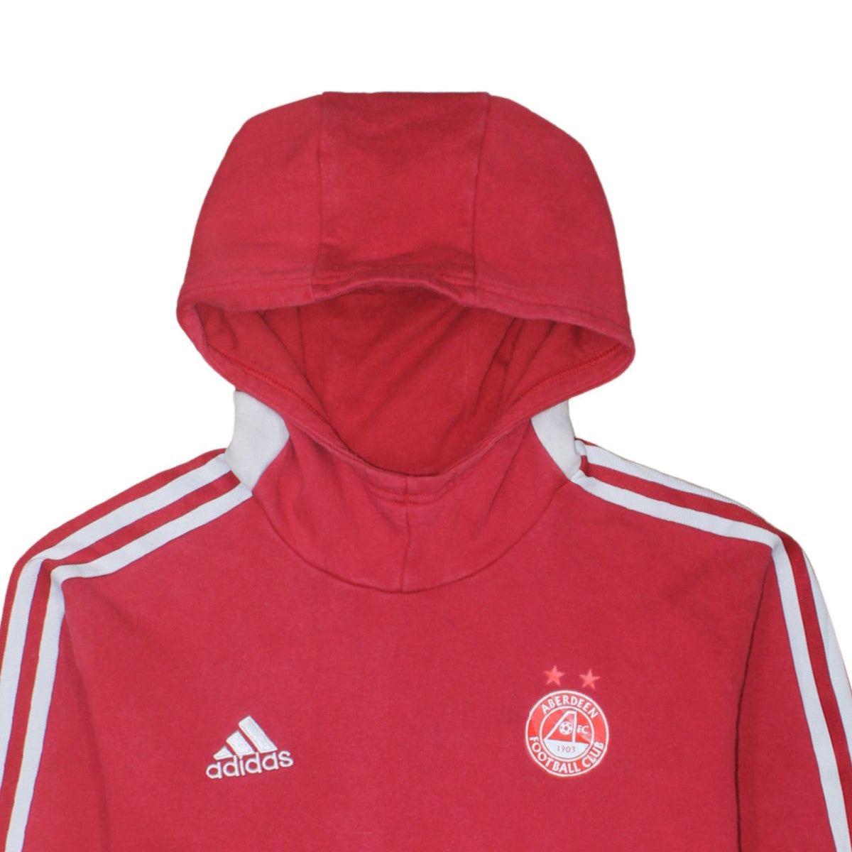 Additional view of Adidas Men’s Red Aberdeen FC Pullover Hoodie Medium Fleece Sportswear