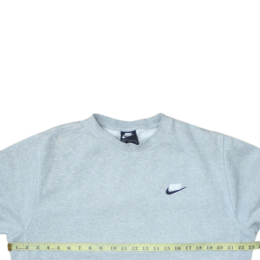 Nike Men's Grey Pullover Crew Neck Sweatshirt Size M