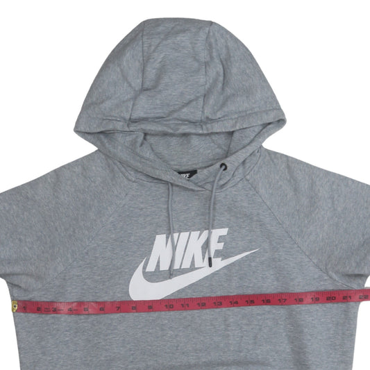 Nike Men's Grey Pullover Hoodie M Fleece Graphic Sportswear