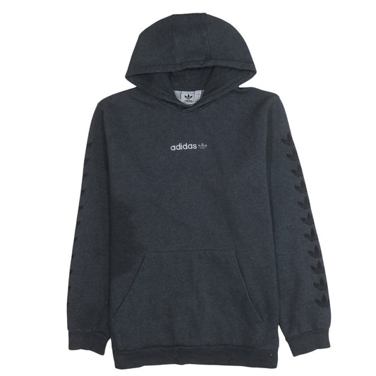 adidas Men's Grey XL Pullover Hoodie Logo Fleece Sweatshirt