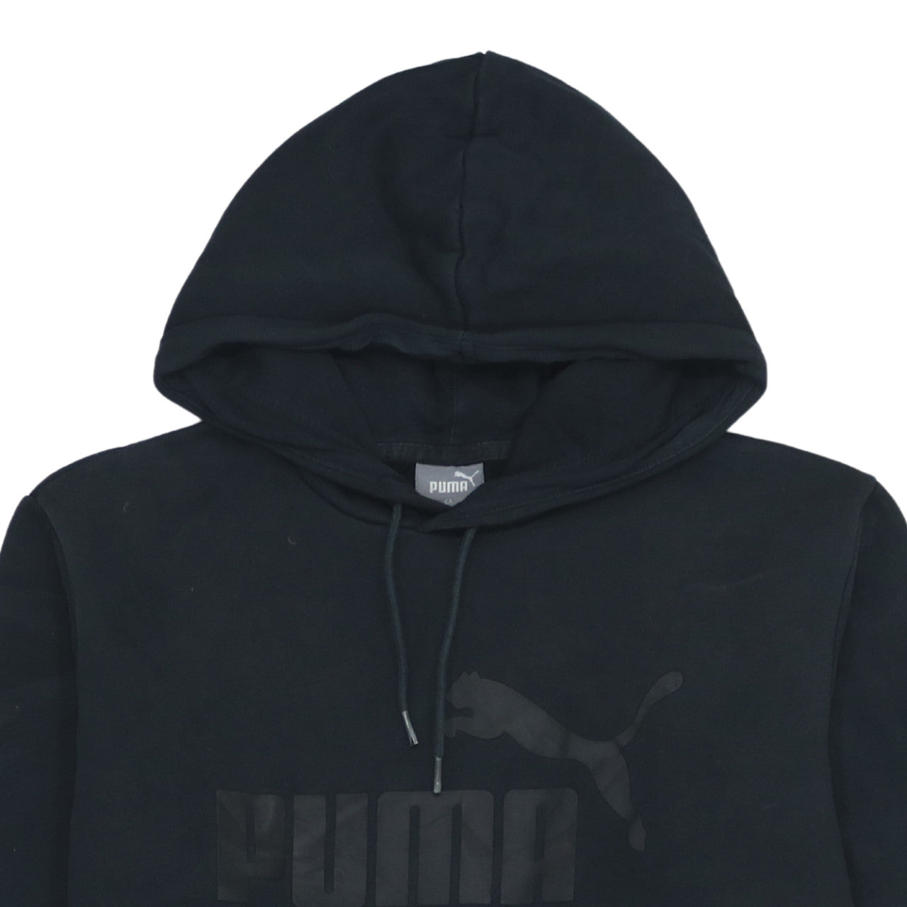 Additional view of Puma Men's Black Medium Pullover Hoodie with Logo Design