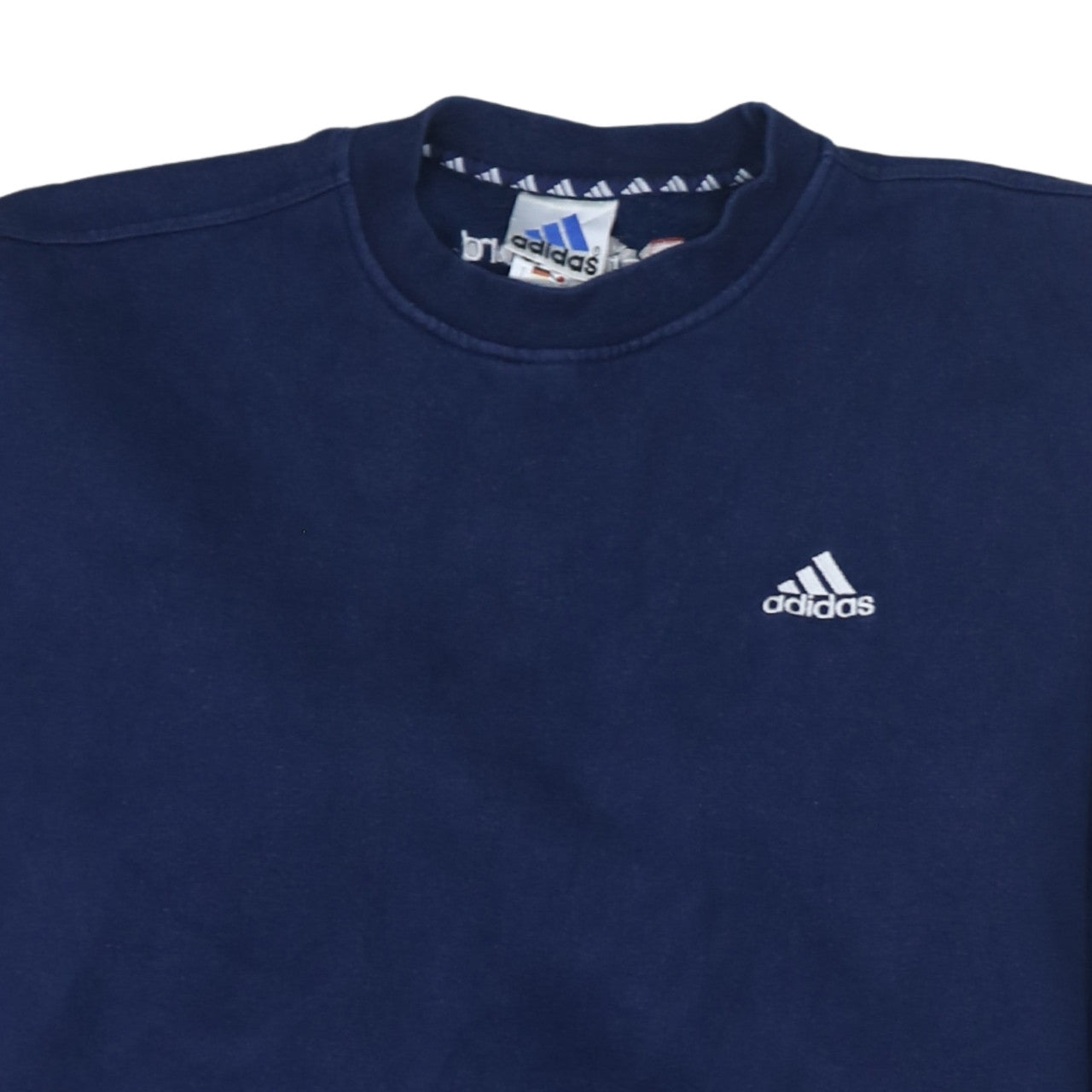 Additional view of adidas Men's Blue Pullover Crew Neck Sweatshirt, size M