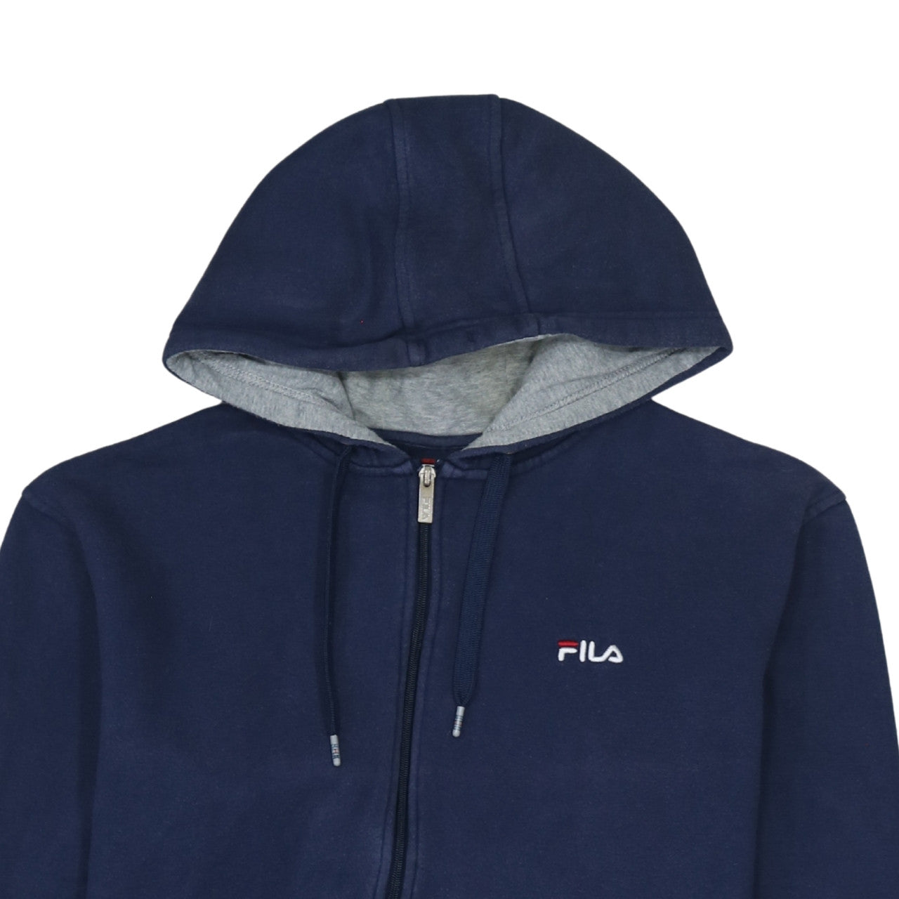 Fila Men's Blue Full Zip Fleece Hoodie L Excellent Condition