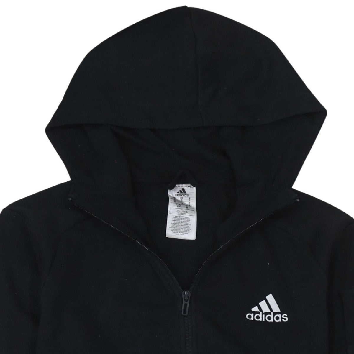 Additional view of Adidas Men's Black Full Zip Hoodie, size S, Sportswear