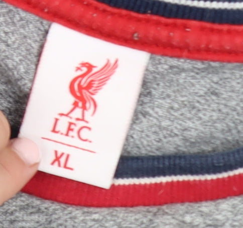 Additional view of LFC Men's Grey XL Crew Neck Cotton Blend jumper