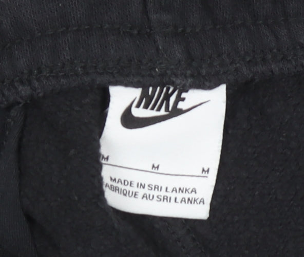 Nike Men's Black M Jogger Sweatpants Cotton Blend Elastic Waist Activewear