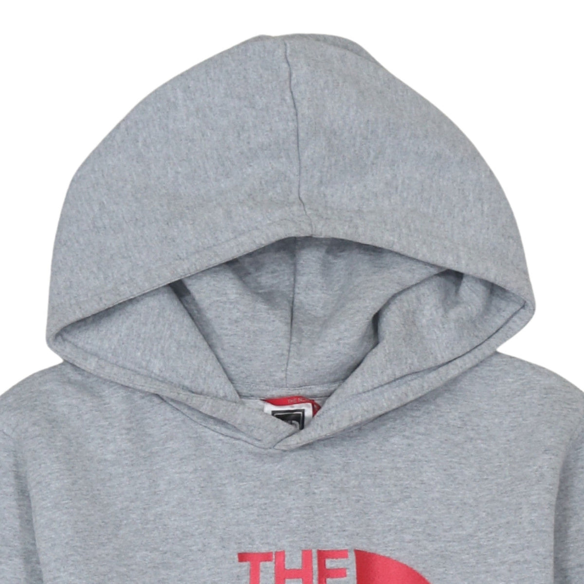 Additional view of The North Face girls’ grey xl logo pullover hoodie sweatshirt