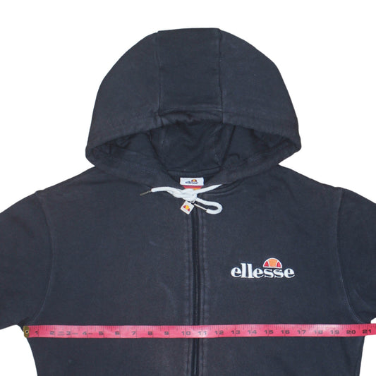 Ellesse Men's Black Full Zip Hoodie Size S Regular Fit