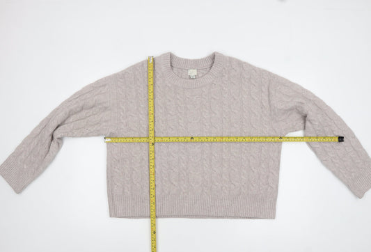 A New Day Women’s Beige Cable-Knit Jumper Size 2XL