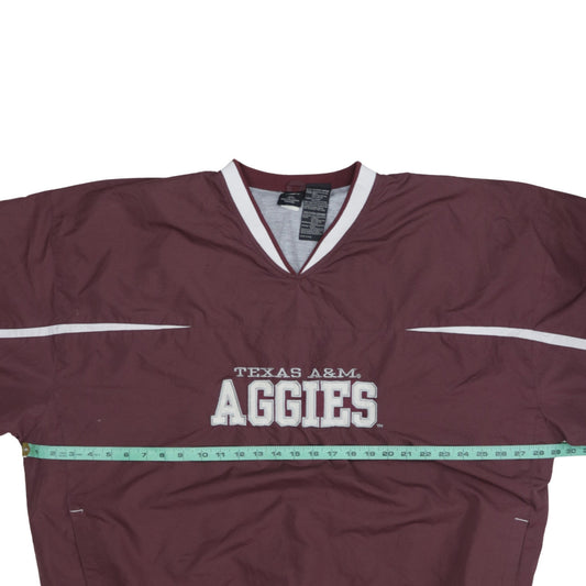Starter Mens 2XL Brown Texas A&M Aggies Pullover Sweatshirt
