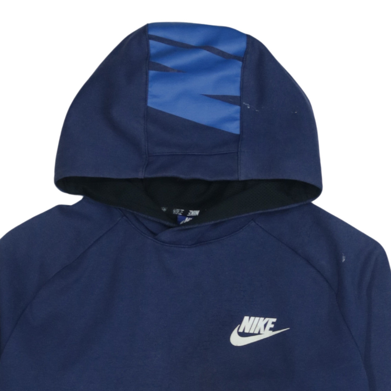 Nike Men's Blue Pullover Hoodie M Sports Logo Sweatshirt