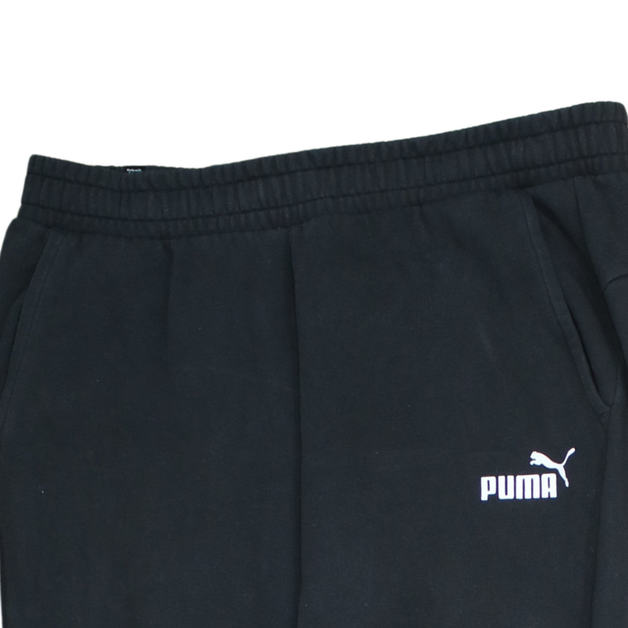 Puma Men's Black XL Jogger Sweatpants Tapered Fleece Athletic Trousers
