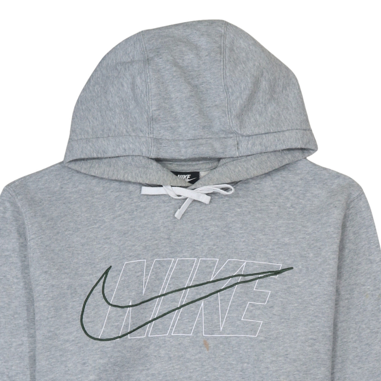 Nike Men's Grey Pullover Hoodie M Regular Fit Sports Style