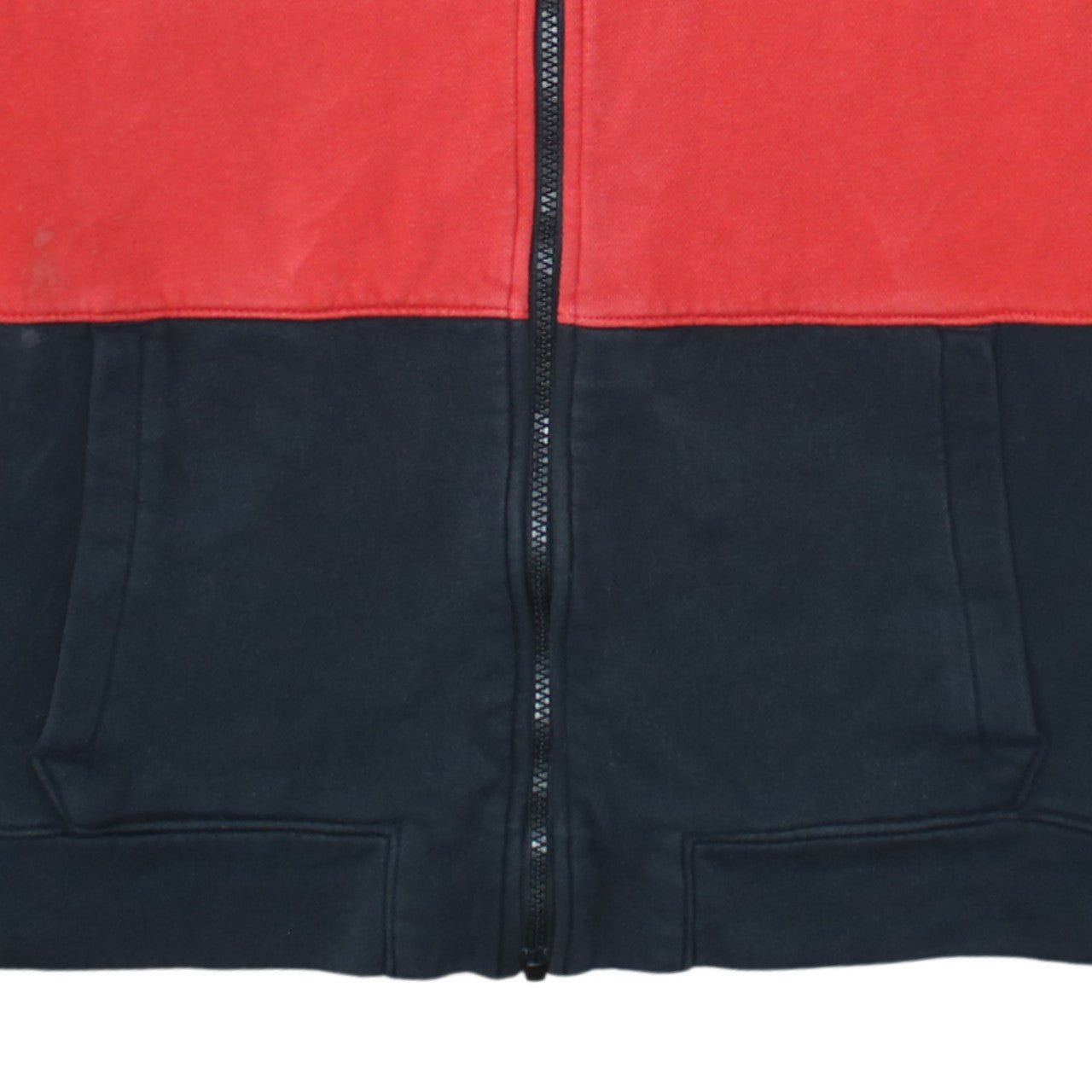Nike Boys Red Black Full Zip Hoodie Sweatshirt XL 13-15 Years Cotton Blend