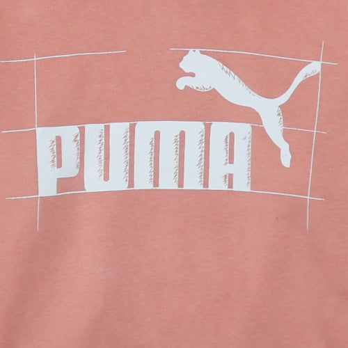 Puma Womens Pink Hoodie Size 10 Pullover Hooded Sweatshirt