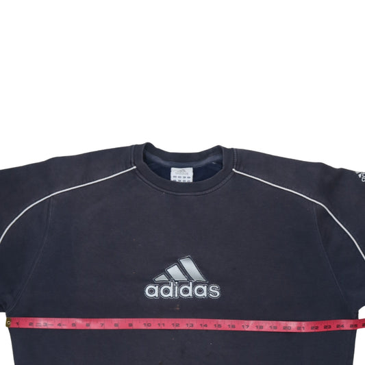 Adidas Men's Blue XL Pullover Sweatshirt Crew Neck Logo Sportswear