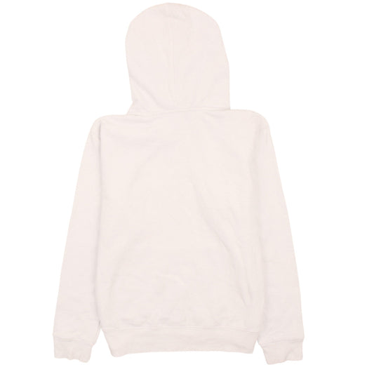 Champion Women White Pullover Hoodie L Logo Embroidered Comfortable