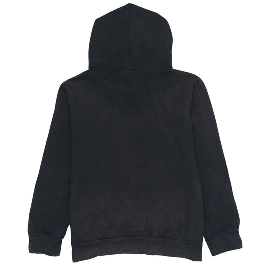Adidas Womens Black Pullover Hoodie L 16-18 Logo Hooded Sweatshirt