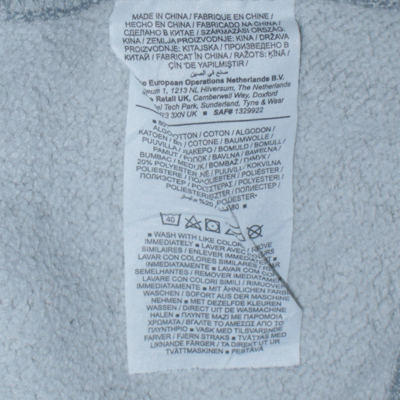 Nike Mens Grey Pullover Sweatshirt M Crew Neck Fleece Logo