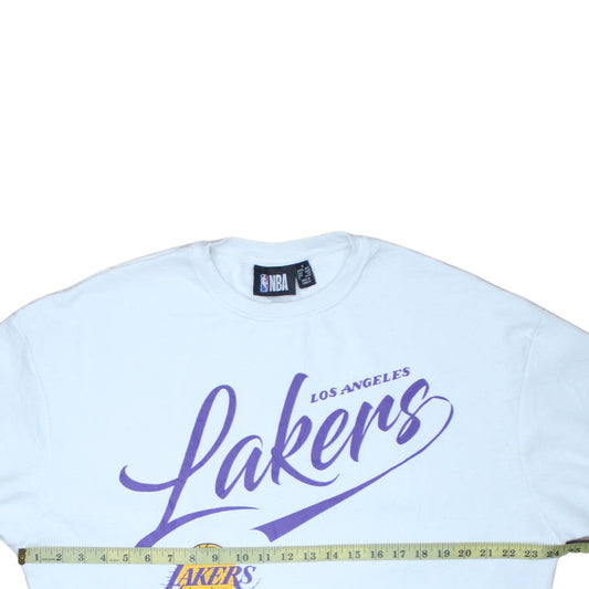 NBA Los Angeles Lakers White Sweatshirt Women’s UK 14 Crew Neck Pullover