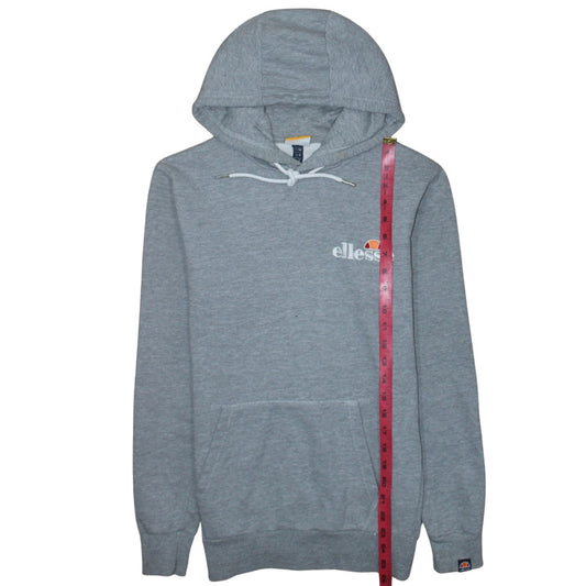 Ellesse Womens Grey Hoodie UK 8 Pullover Hooded Sweatshirt