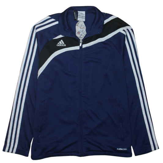 Adidas Boys Blue Clima365 Track Jacket 13-14 Years Full Zip Lightweight Top