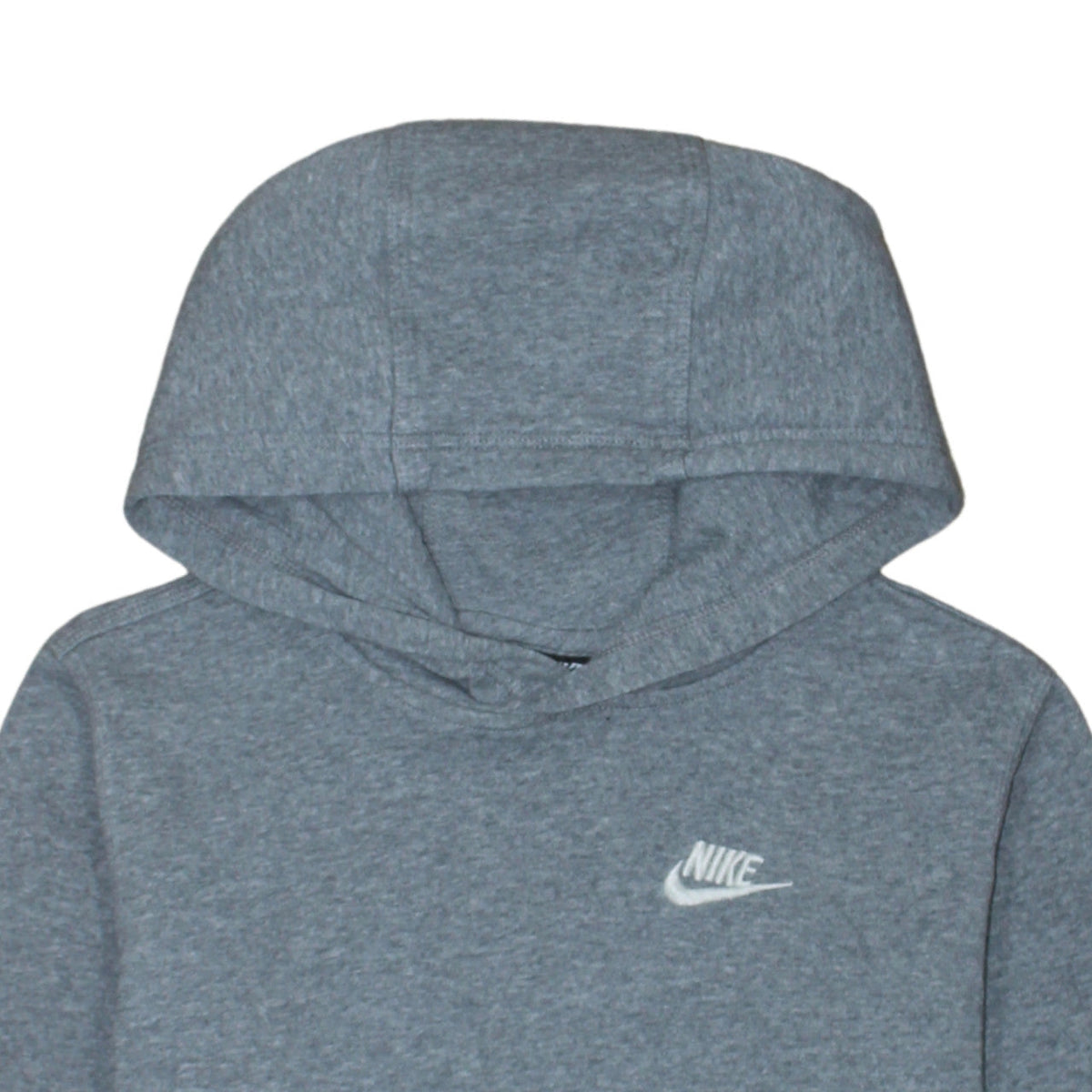 Additional view of Nike boys’ grey pullover hoodie xl fleece logo sportswear jumper