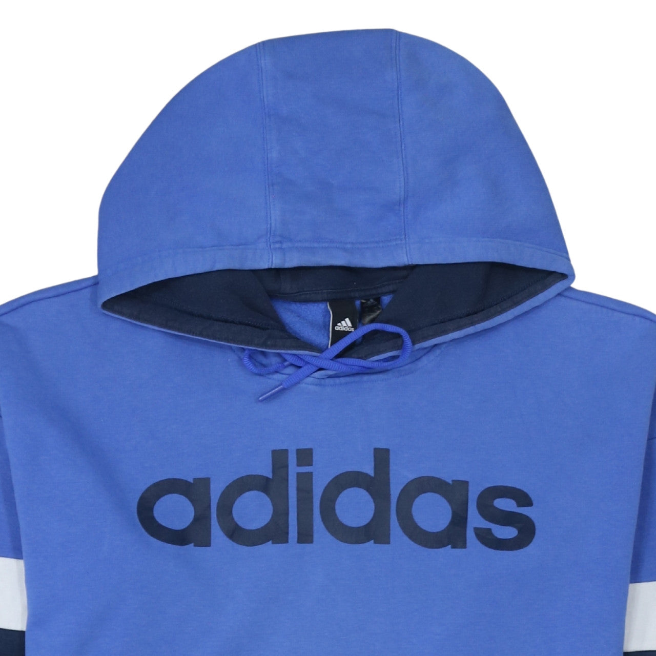 Additional view of Adidas Men's Blue Pullover Hoodie Small Logo Sportswear