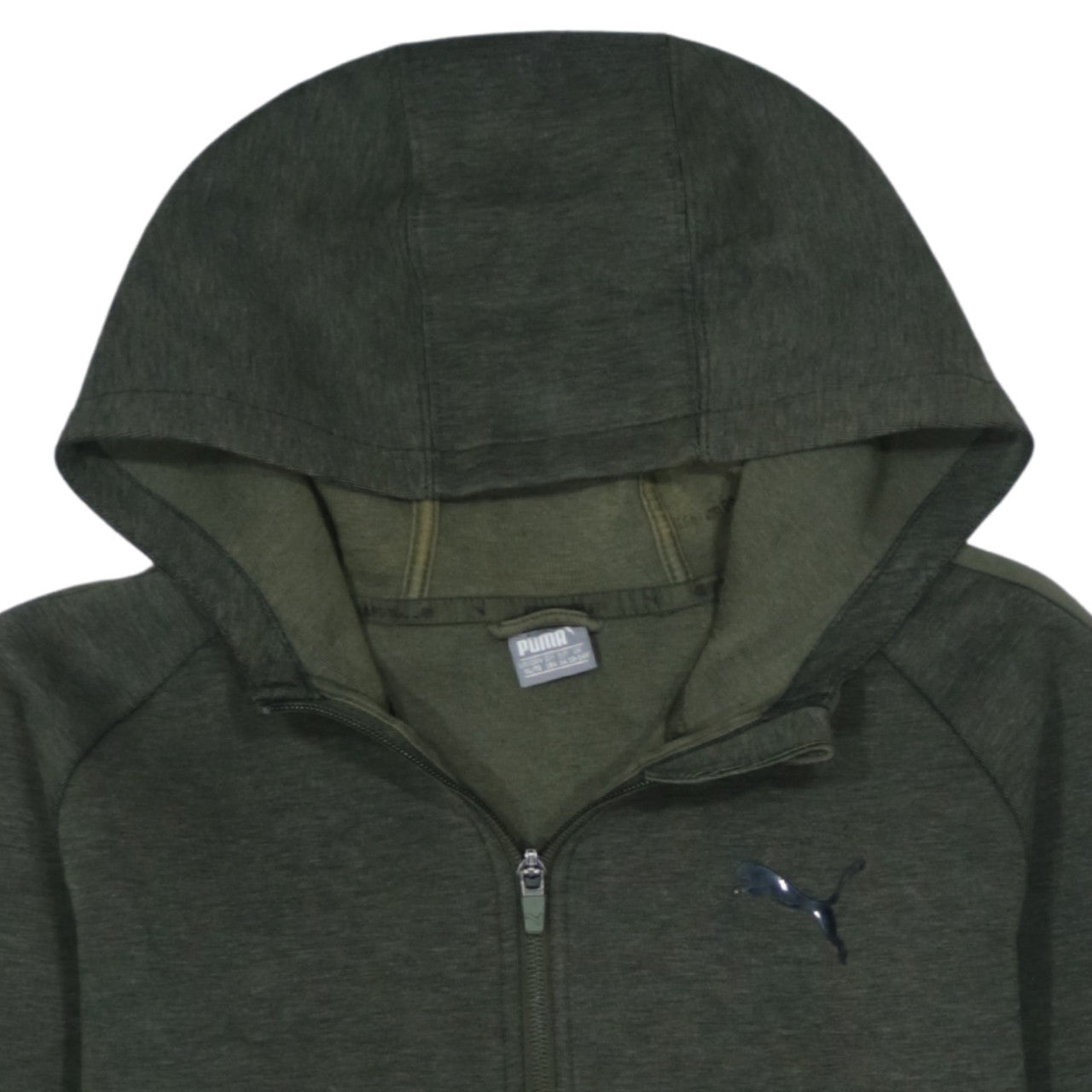 Puma Boys Green Full Zip Hoodie 14 Years Hooded Sweatshirt