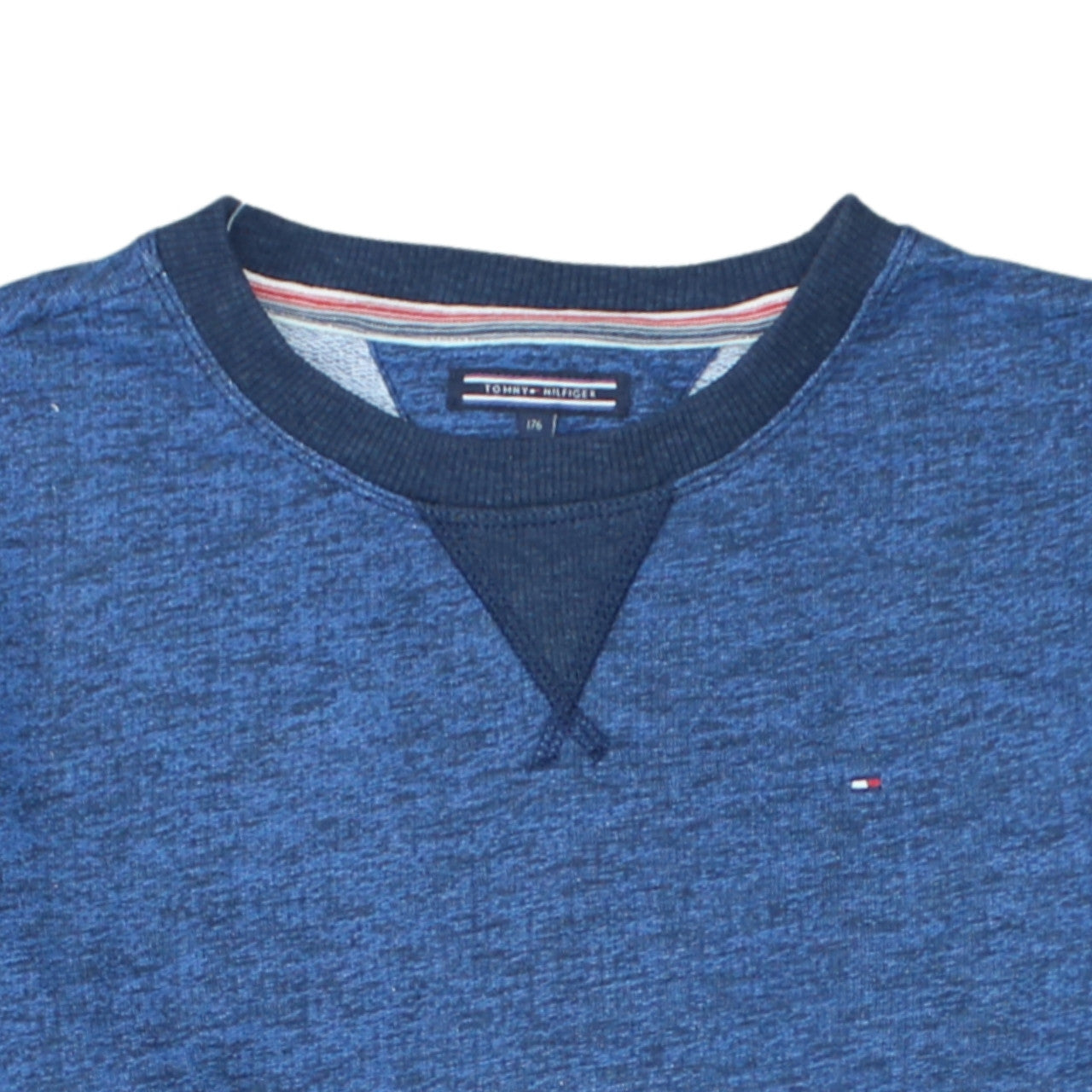 Tommy Hilfiger Men's Blue Crew Neck Regular Fit Sweatshirt L