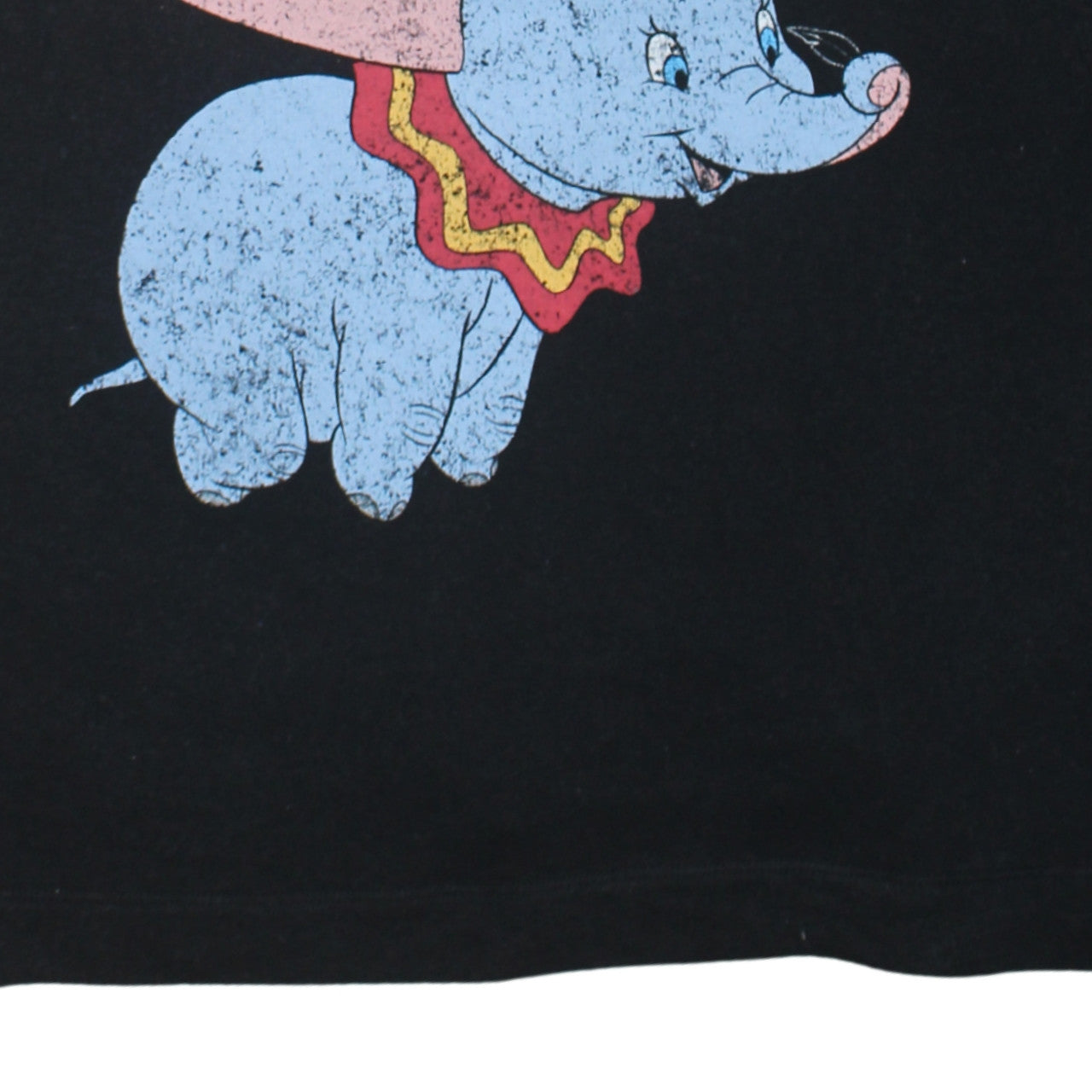 Zara Disney Women Black Dumbo Sweatshirt Size M Relaxed Fit Cotton