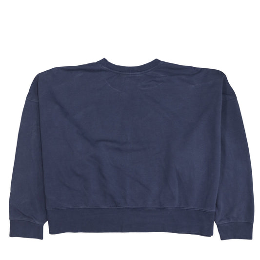 Adidas Women Navy Blue Crew Neck Sweatshirt Size 22 XL